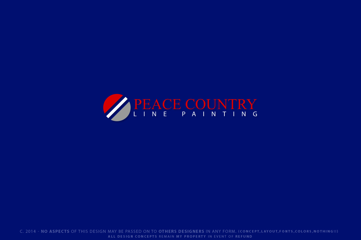 Logo Design by Senseless for Peace Country Line Painting | Design #3110631