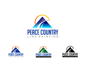 Logo Design by divergent for Peace Country Line Painting | Design #3153932