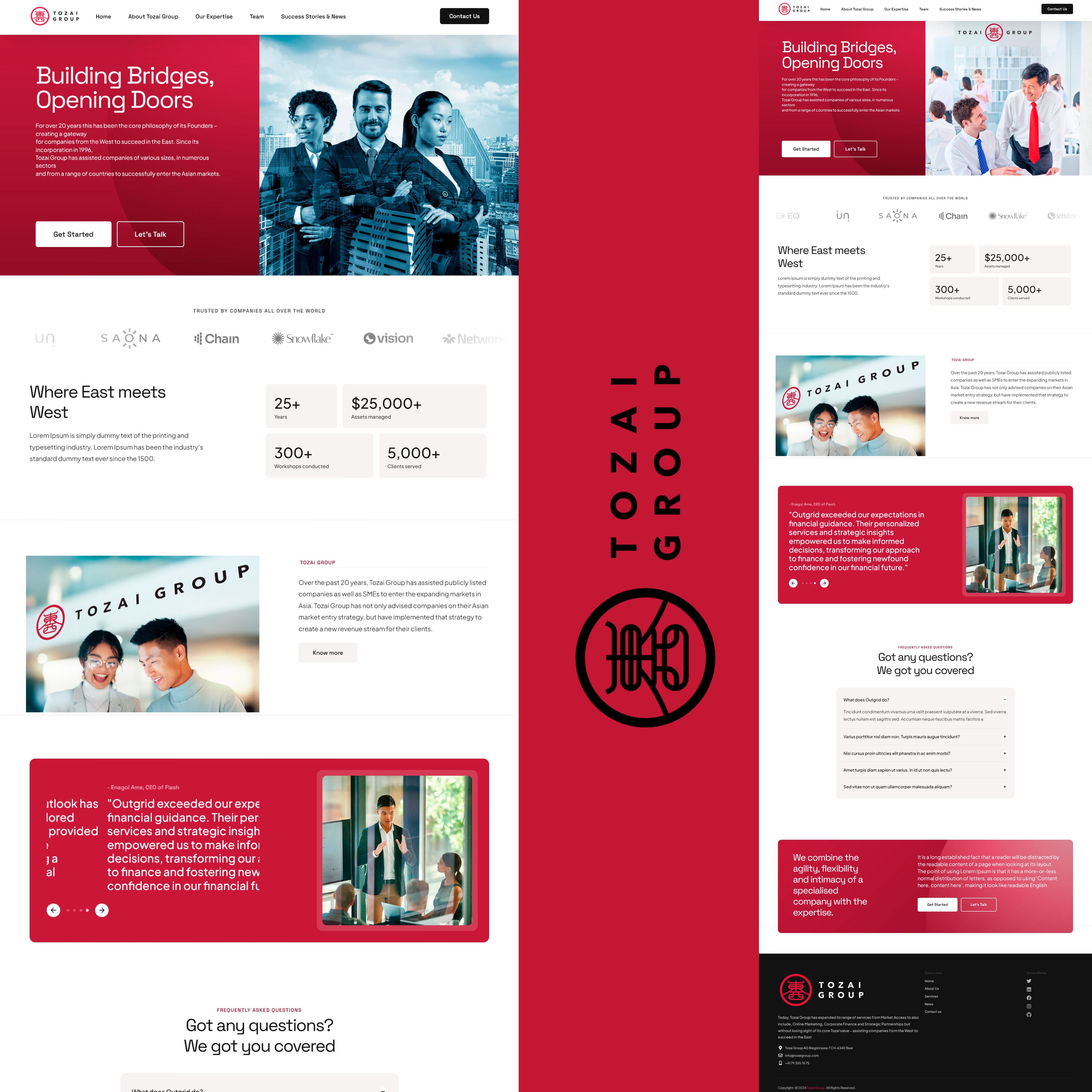 Web Design by DB_Design for Tozai Group AG | Design #34100458