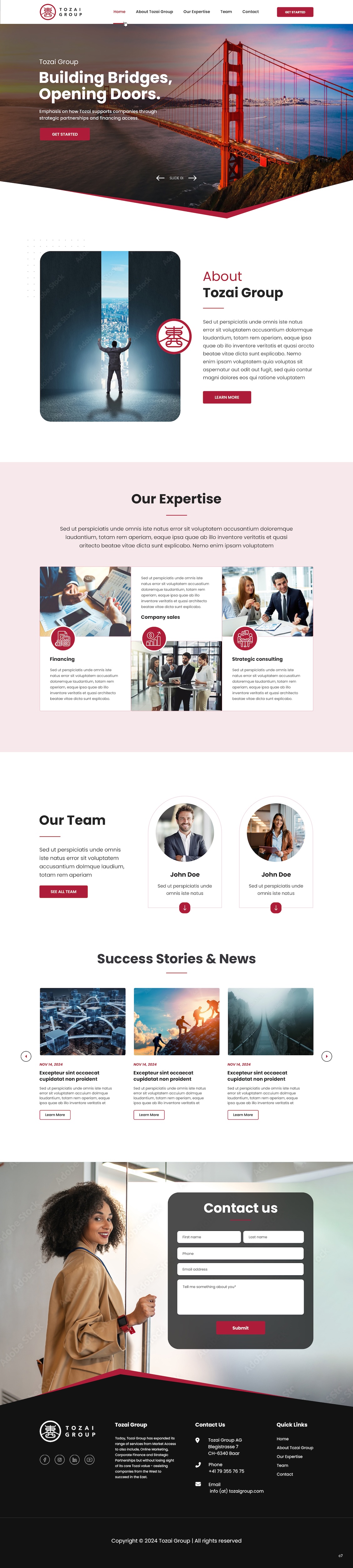 Diseño Web por pb para Tozai Group AG | Diseño #34127935