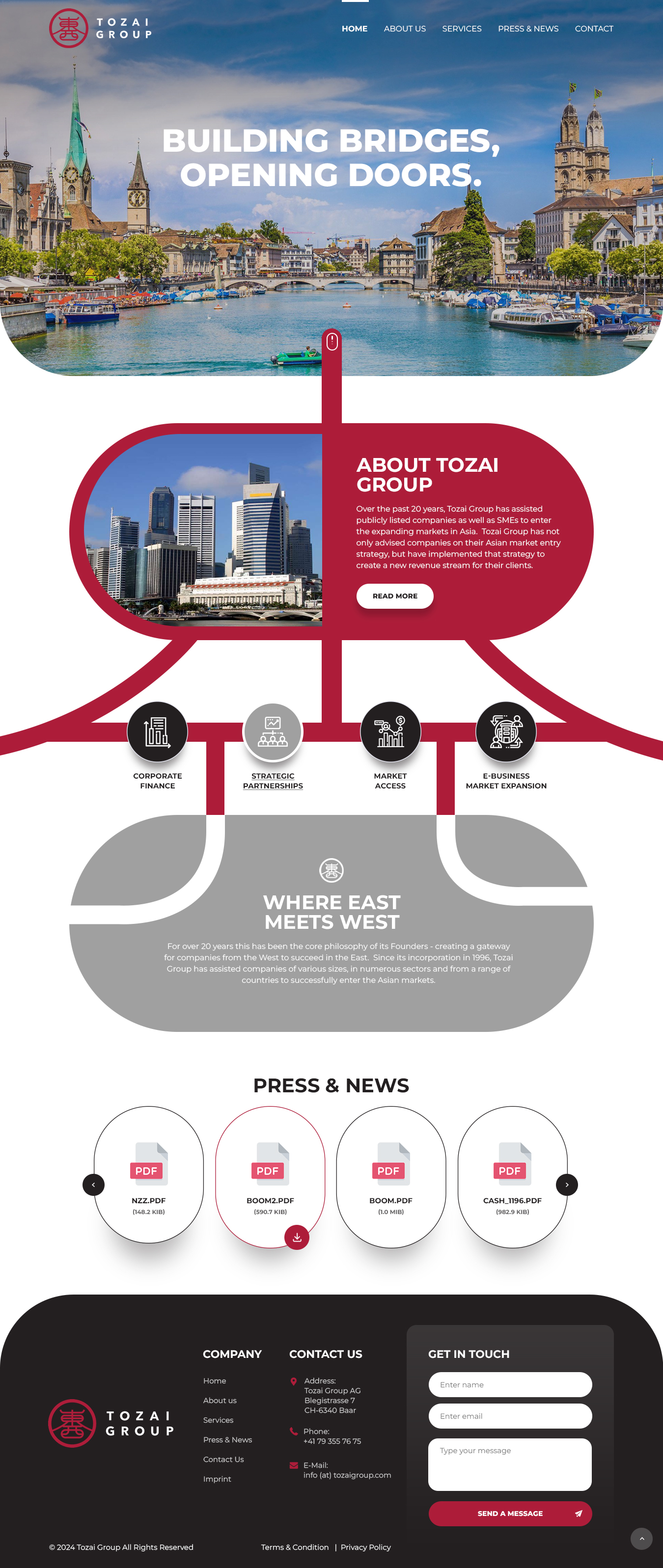 Web Design by nzdesigners for Tozai Group AG | Design #34108567