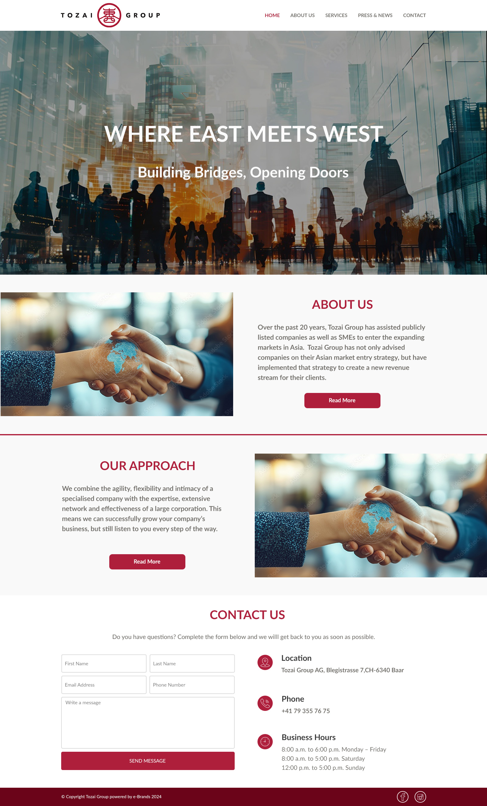 Web Design by Lorsi for Tozai Group AG | Design #34093738