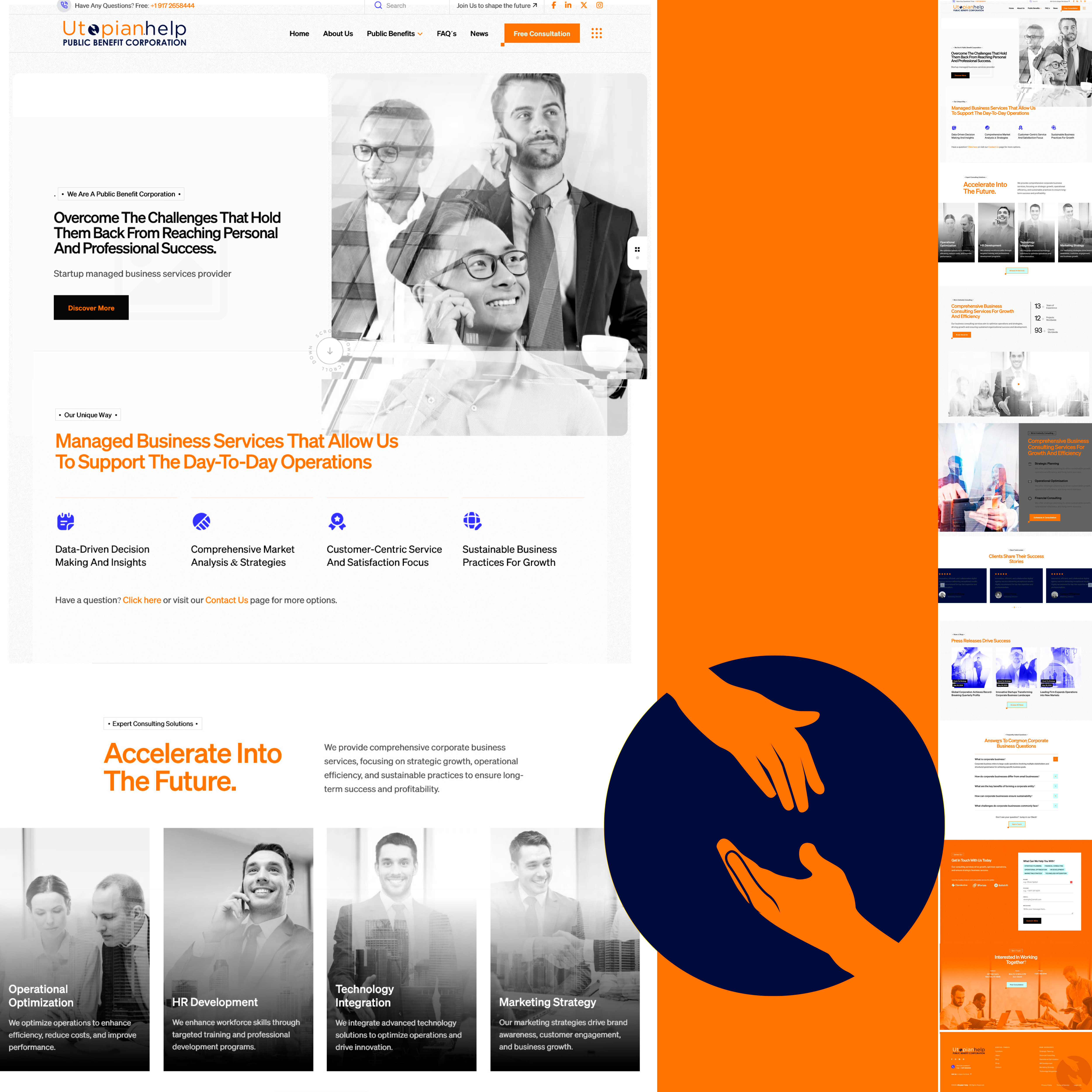 Diseño Web por DB_Design para Utopian Help PBC | Diseño #34058289