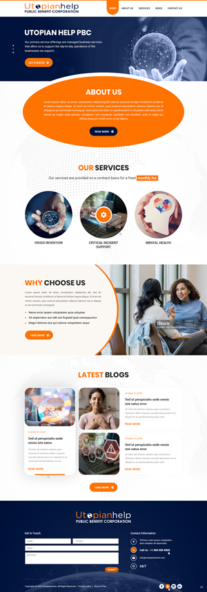 Web Design by pb for Utopian Help PBC | Design: #34059014