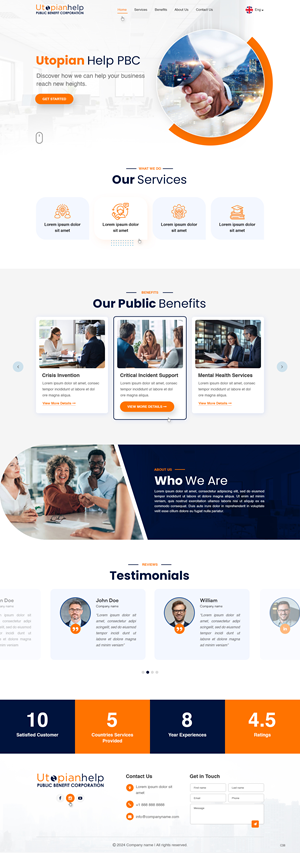 Web Design by pb for Utopian Help PBC | Design: #34059016