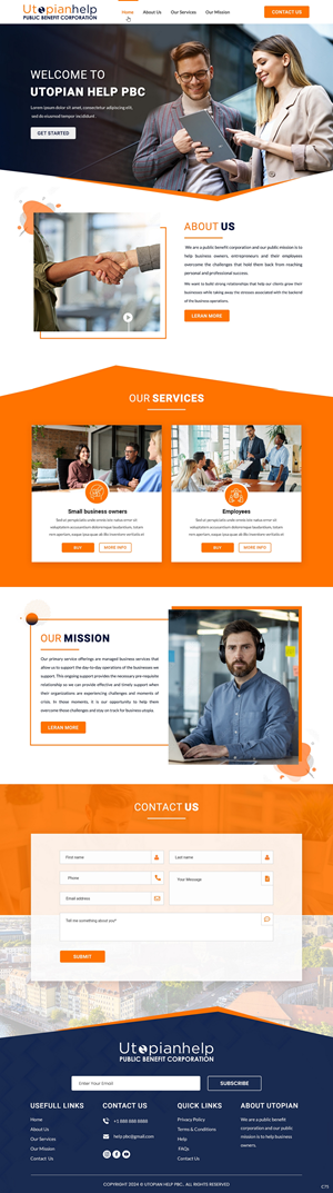 Web Design by pb for Utopian Help PBC | Design: #34059035