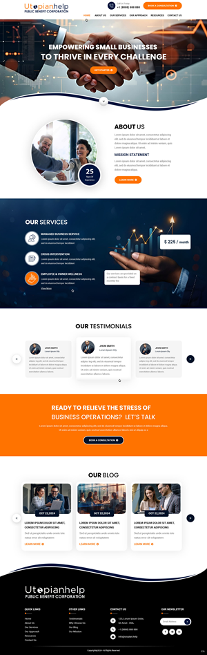 Web Design by pb for Utopian Help PBC | Design: #34059037