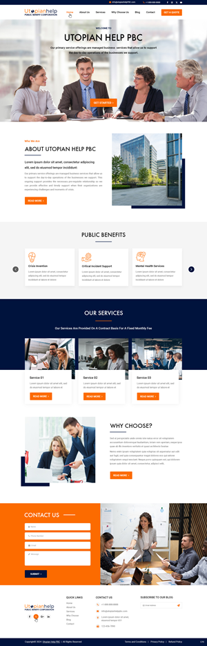 Web Design by pb for Utopian Help PBC | Design: #34059038