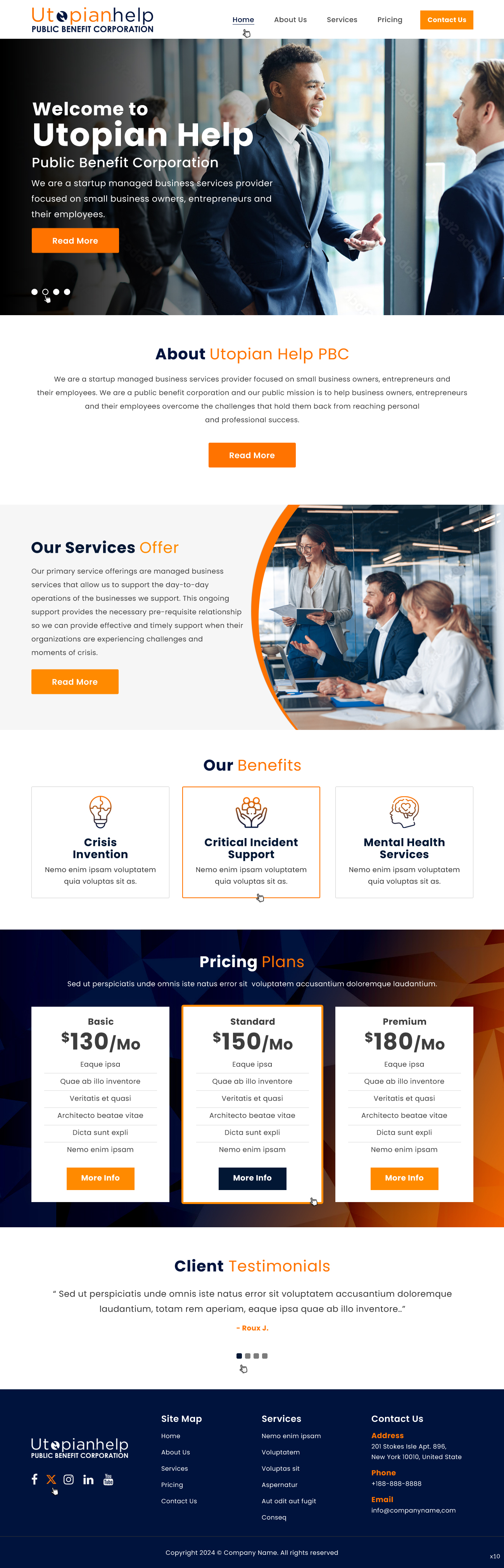 Web Design by pb for Utopian Help PBC | Design #34059039
