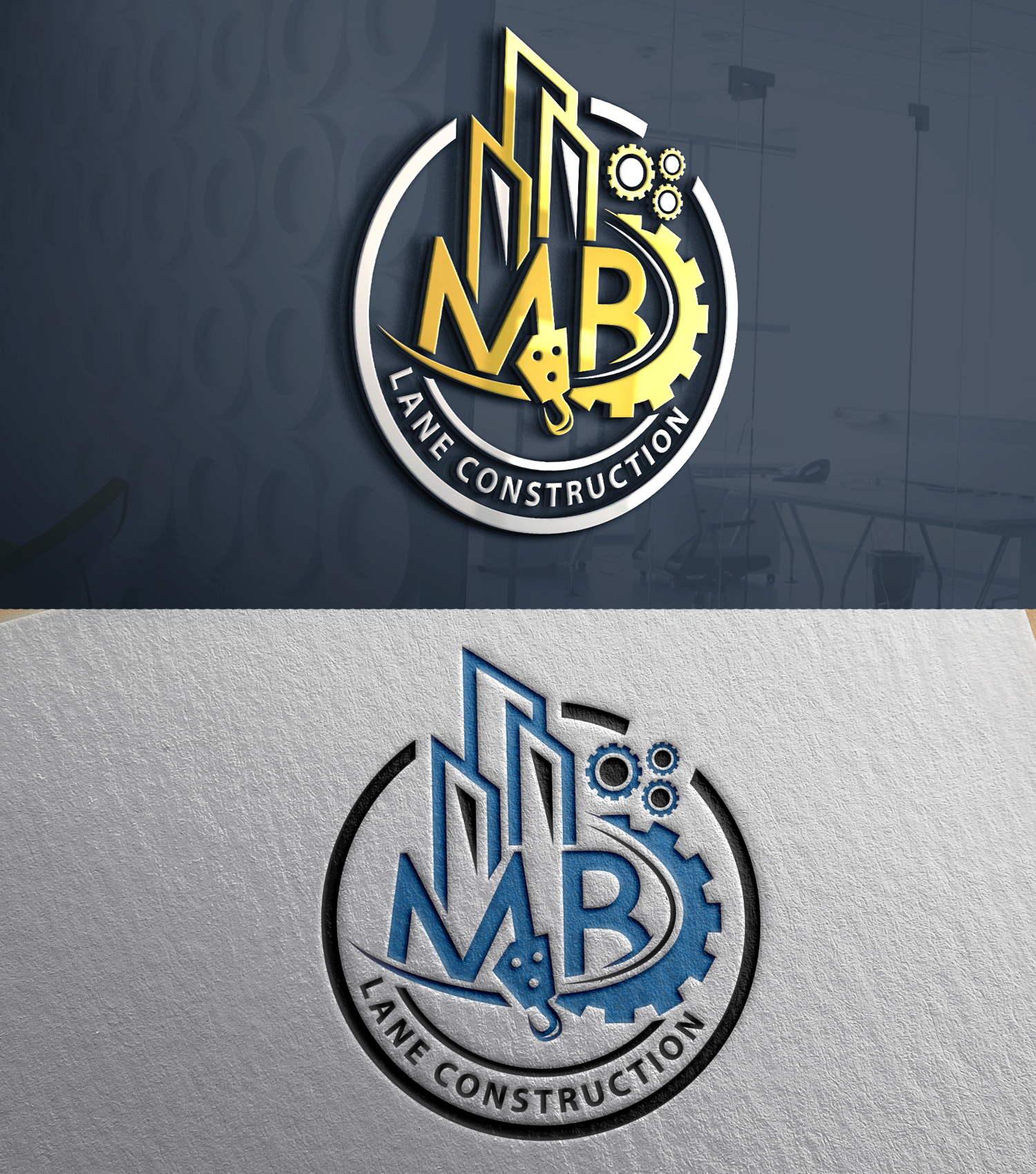 Logo Design by 24ksunny for MB Lane Construction | Design #34048071