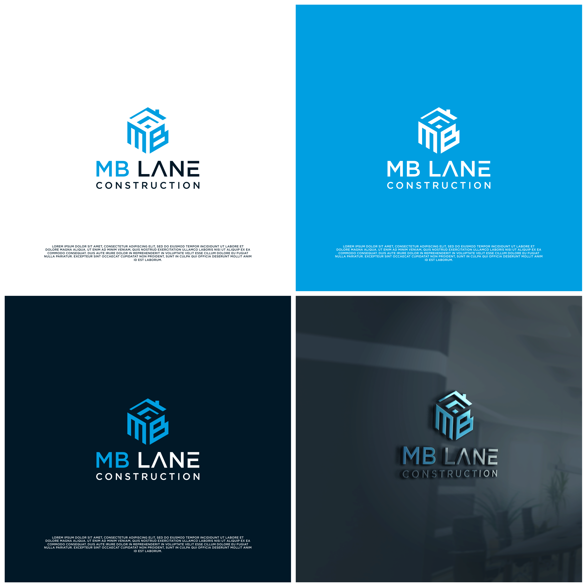Diseño de Logo por B.O_studio para MB Lane Construction | Diseño #34089523