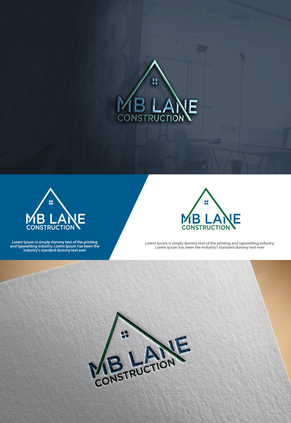 Logo Design by sulemani  creation for MB Lane Construction | Design #34048322