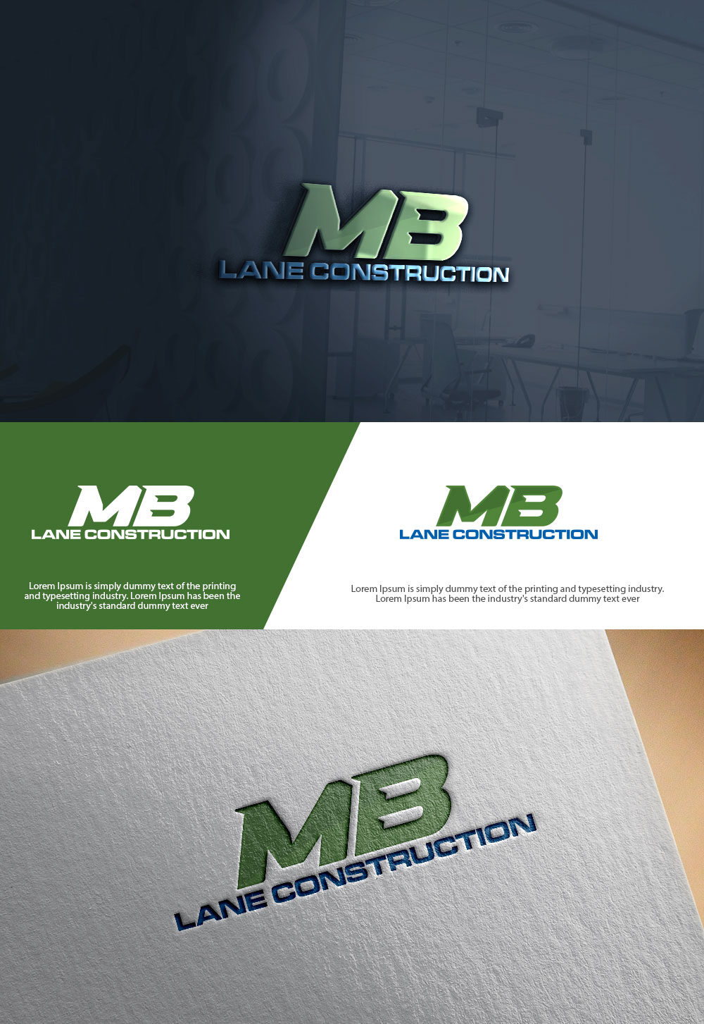 Logo Design by sulemani  creation for MB Lane Construction | Design #34053056