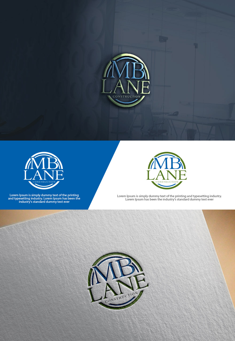 Logo Design by sulemani  creation for MB Lane Construction | Design #34053057