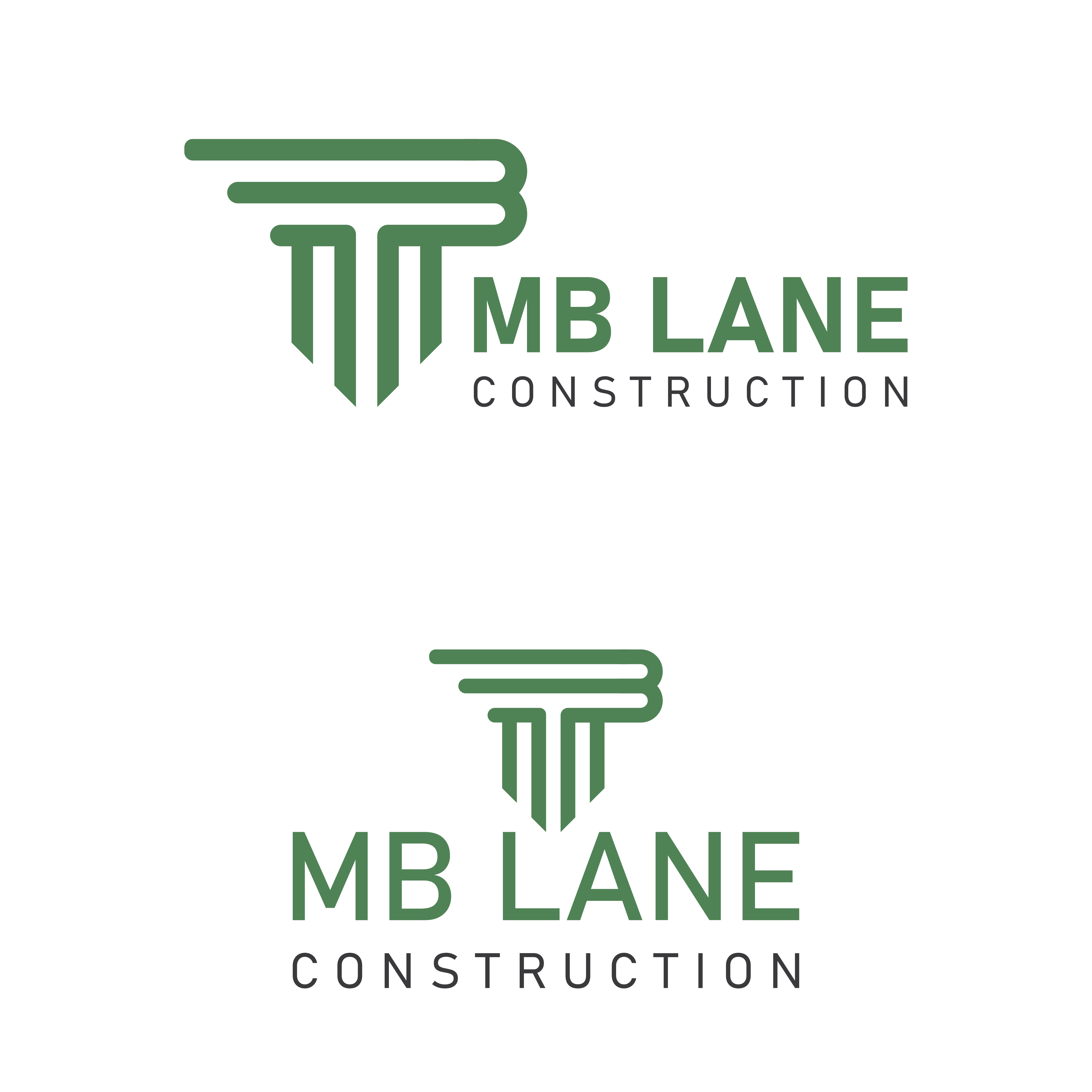 Logo Design by Creative | Canvas for MB Lane Construction | Design #34075337