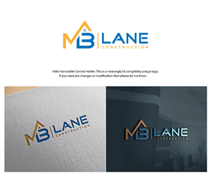 Logo Design by camra hendry for MB Lane Construction | Design: #34064075