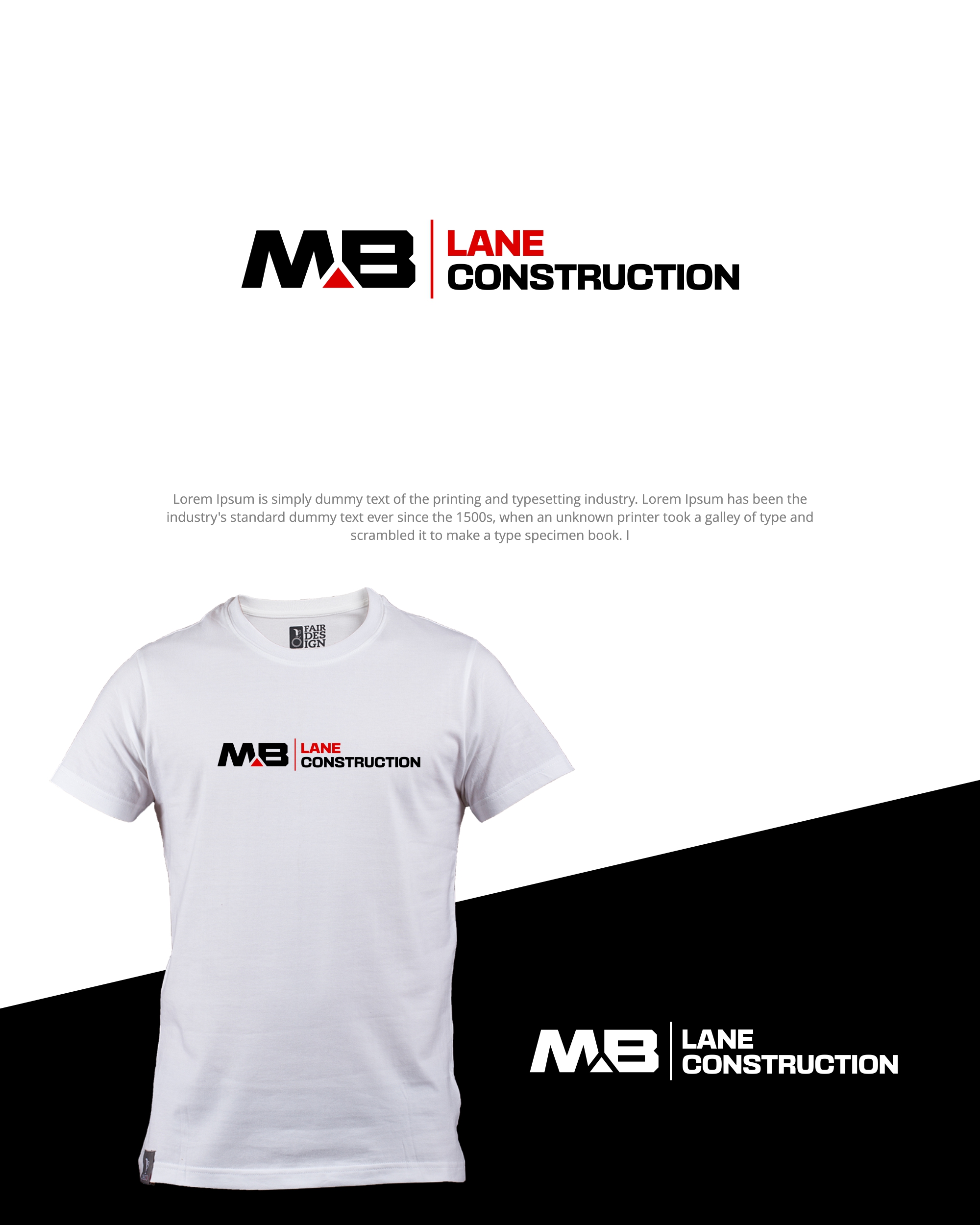 Logo Design by MX LogoArt for MB Lane Construction | Design #34055026
