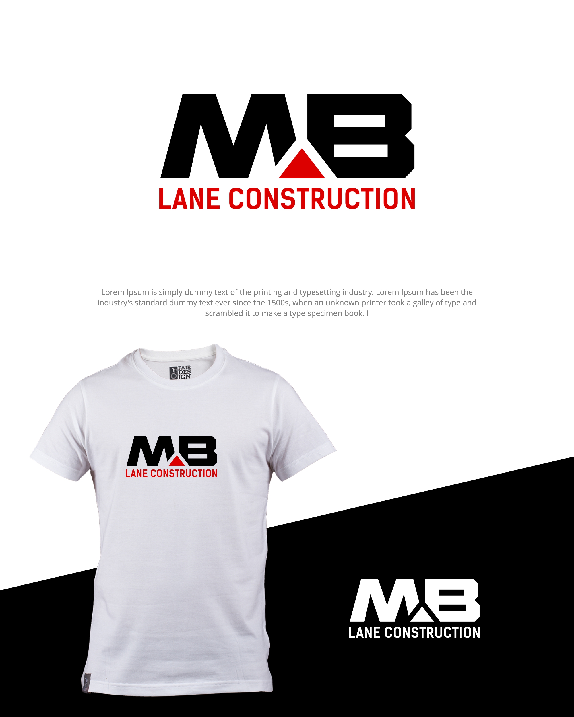 Diseño de Logo por MX LogoArt para MB Lane Construction | Diseño #34055027