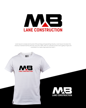 Logo Design by MX LogoArt for MB Lane Construction | Design: #34055027