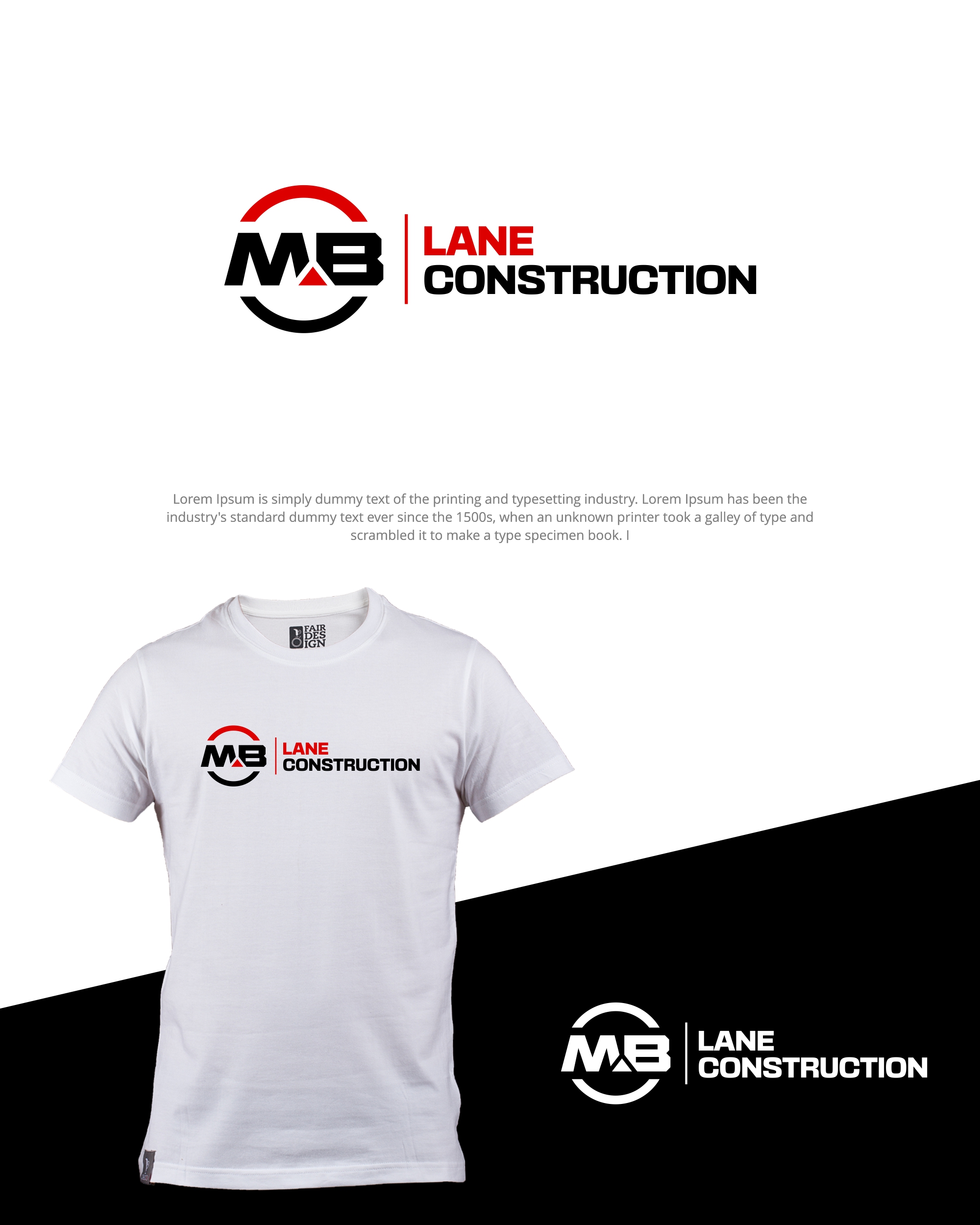 Diseño de Logo por MX LogoArt para MB Lane Construction | Diseño #34055028