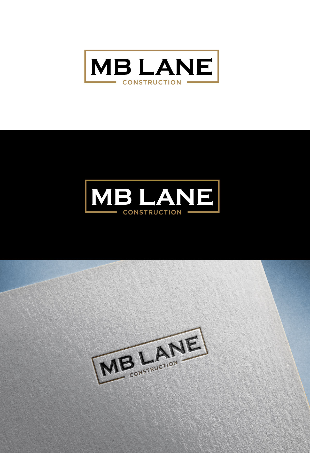 Diseño de Logo por flora.c design para MB Lane Construction | Diseño #34056063