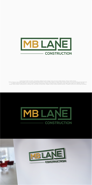 Design de Logo par shiroRo pour MB Lane Construction | Design : #34091548