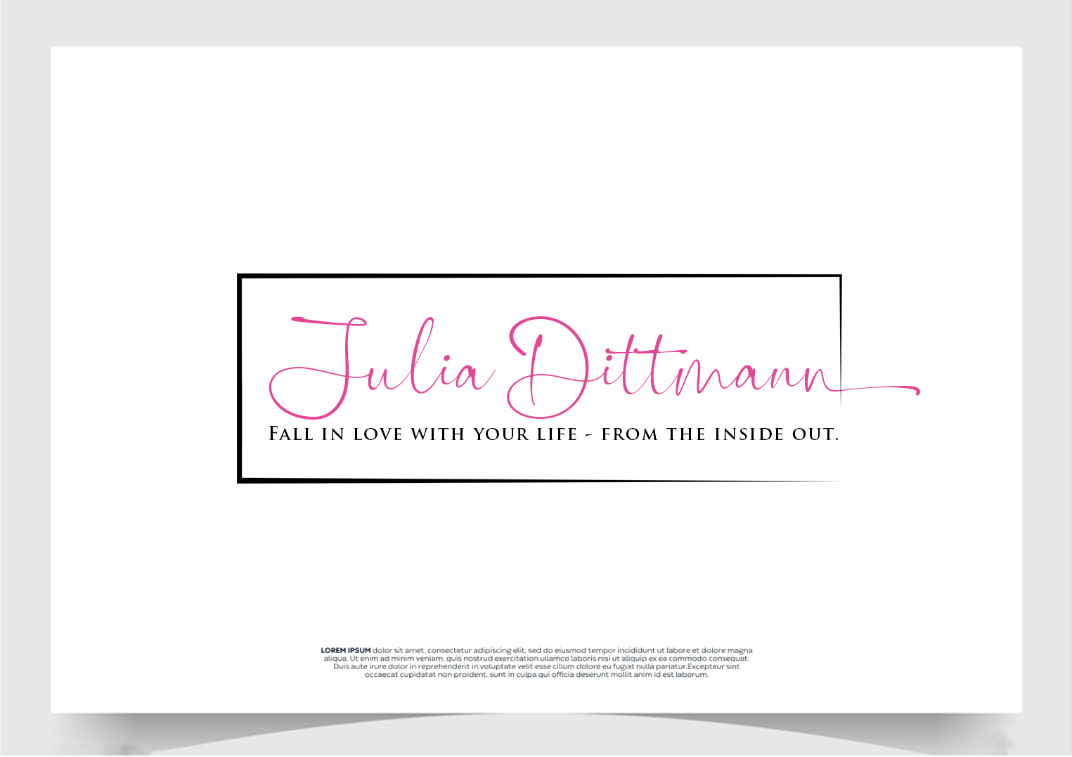 Logo Design by Soonia for Julia Dittmann | Design #34051386