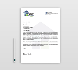 Letterhead Design by Expert Bappy for American Vision Windows Arizona | Design: #34049478