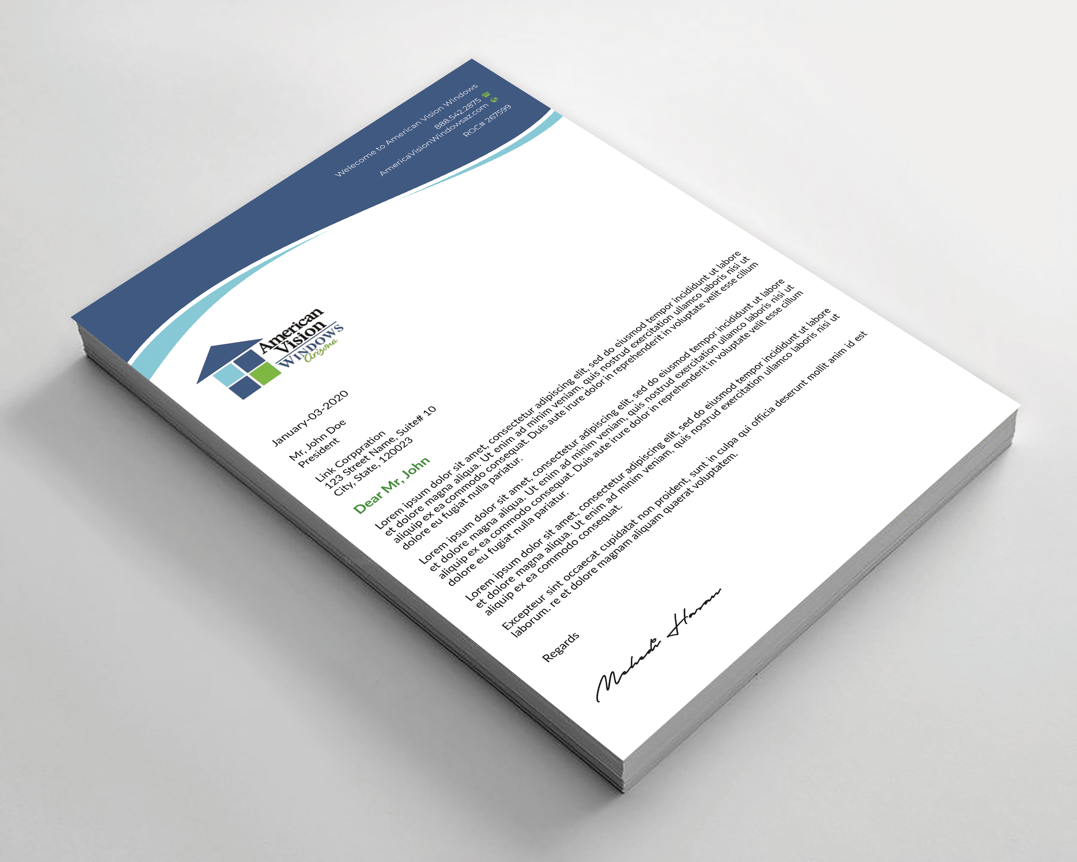 Design En-Tête par Expert Bappy pour American Vision Windows Arizona | Design #34055699