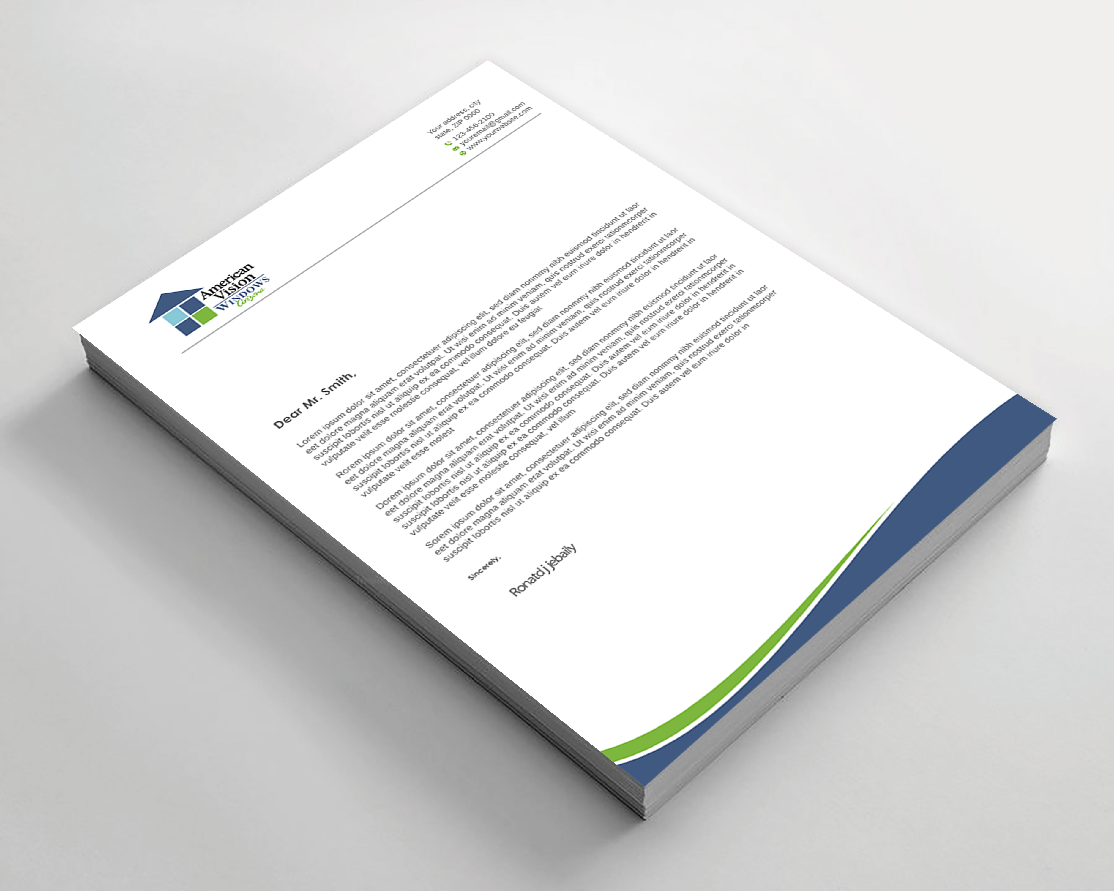 Design En-Tête par LAXMI DESIGNHUB pour American Vision Windows Arizona | Design #34055360