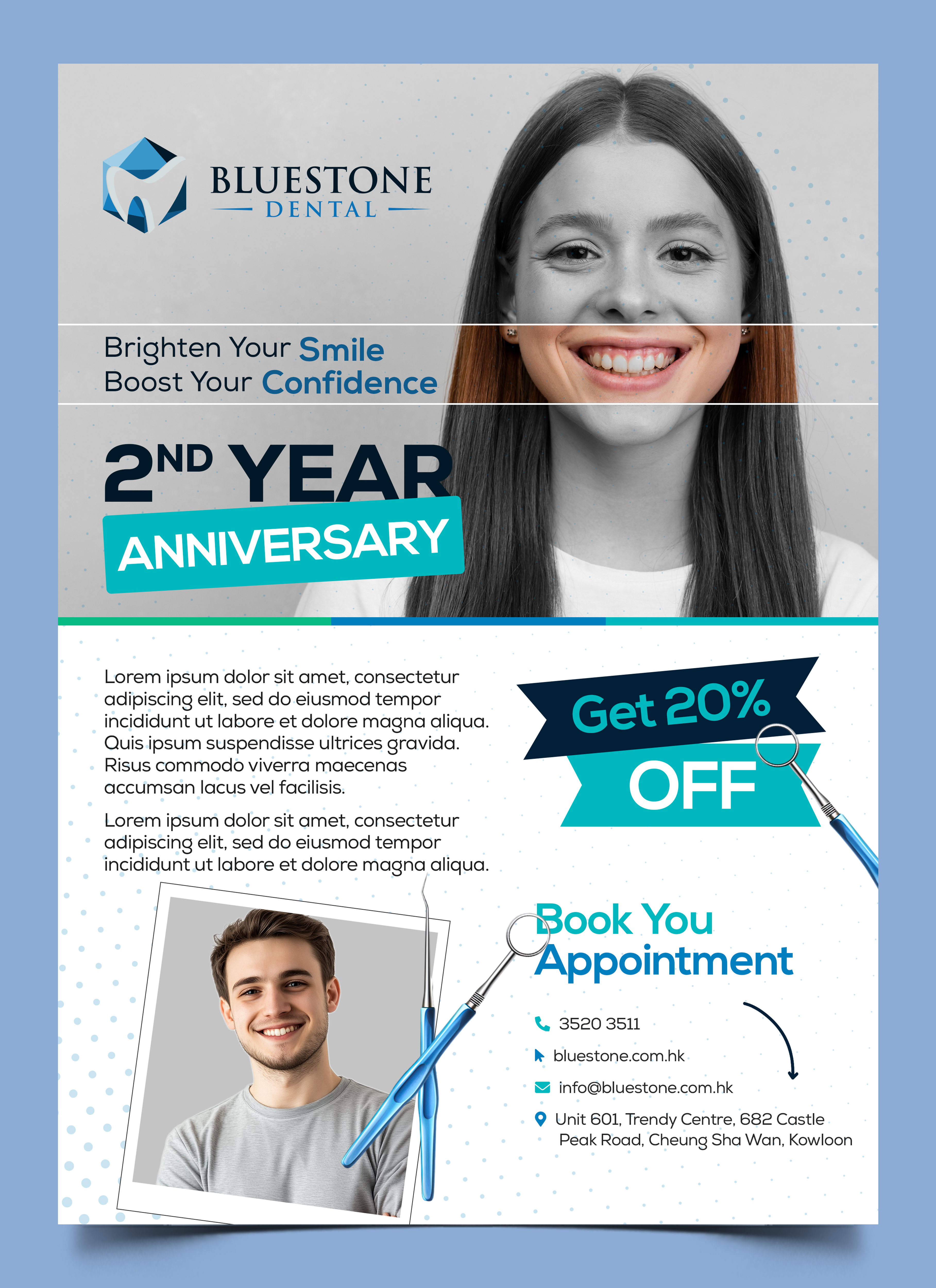 Flyer Design by Graphic Guy for Axon Dental Solutions | Design #34051482