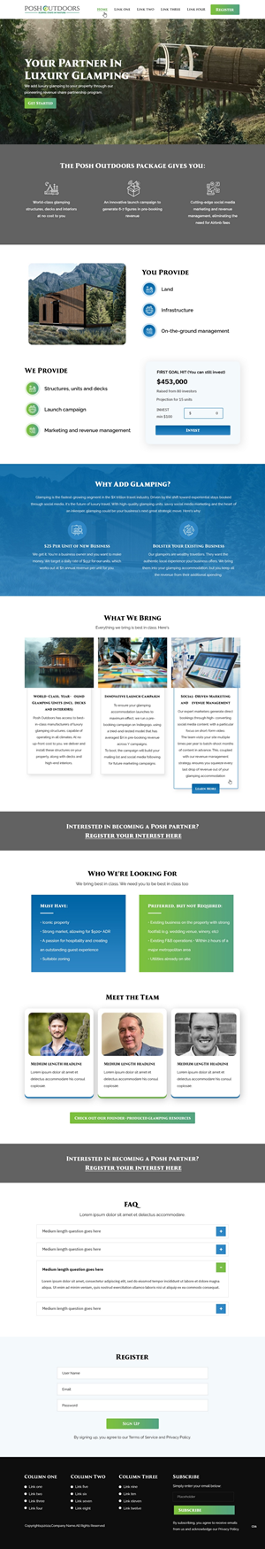 Web Design by pb for this project | Design #34077677