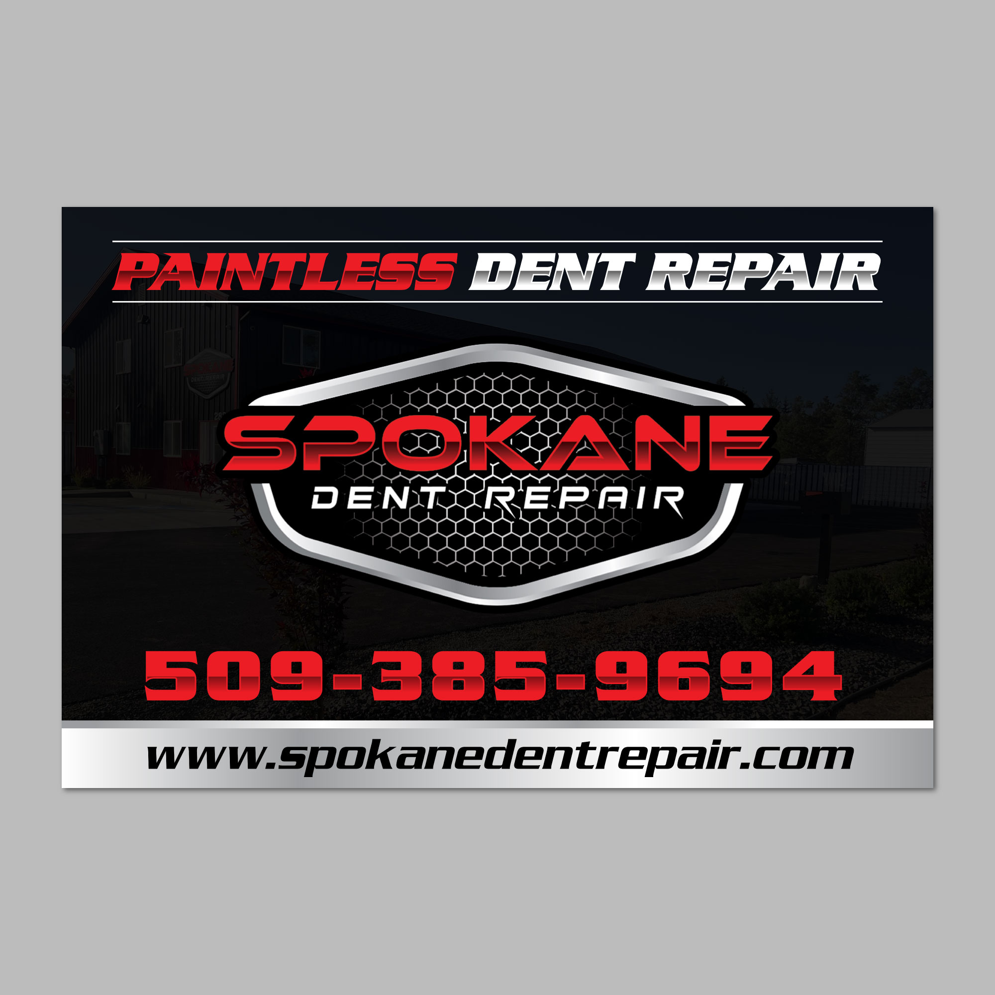 Signage Design by Imagine design000 for Spokane Dent Repair  | Design #34098321