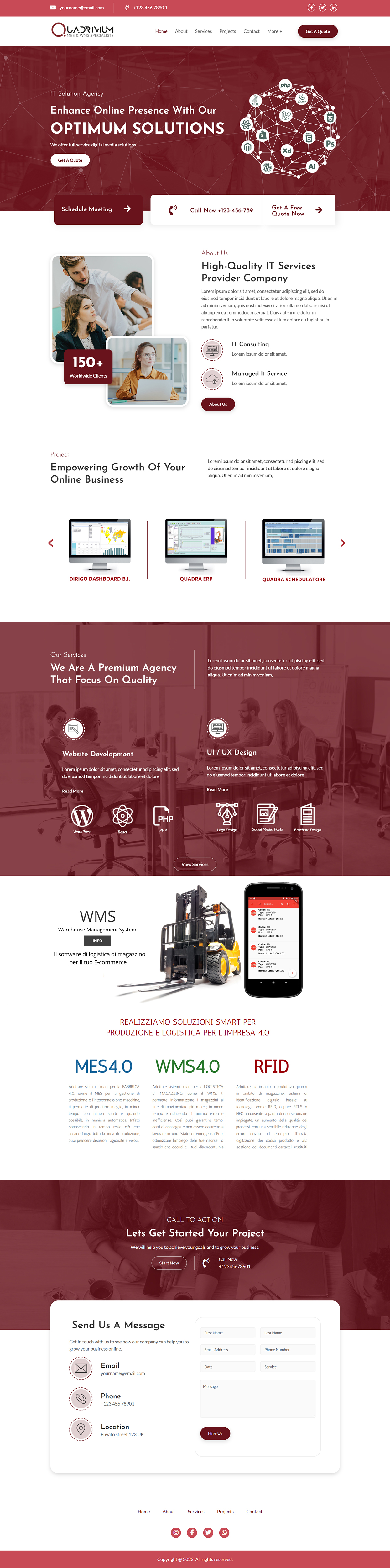 Web Design by M79 for Quadrivium Srl | Design #34059970
