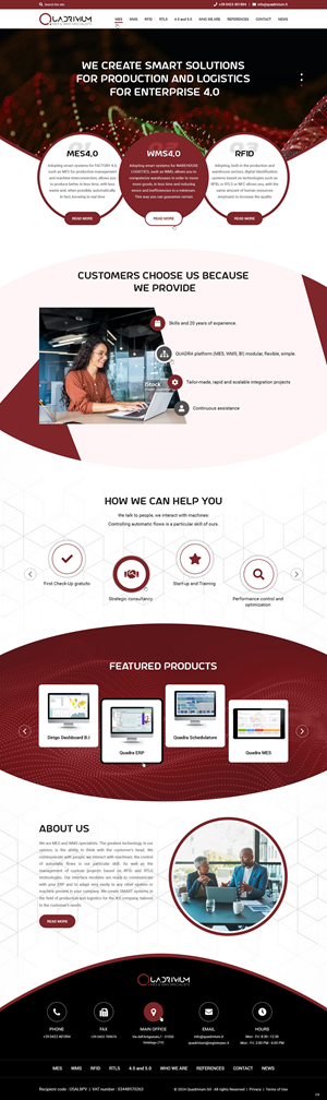 Web Design by pb for Quadrivium Srl | Design #34065433