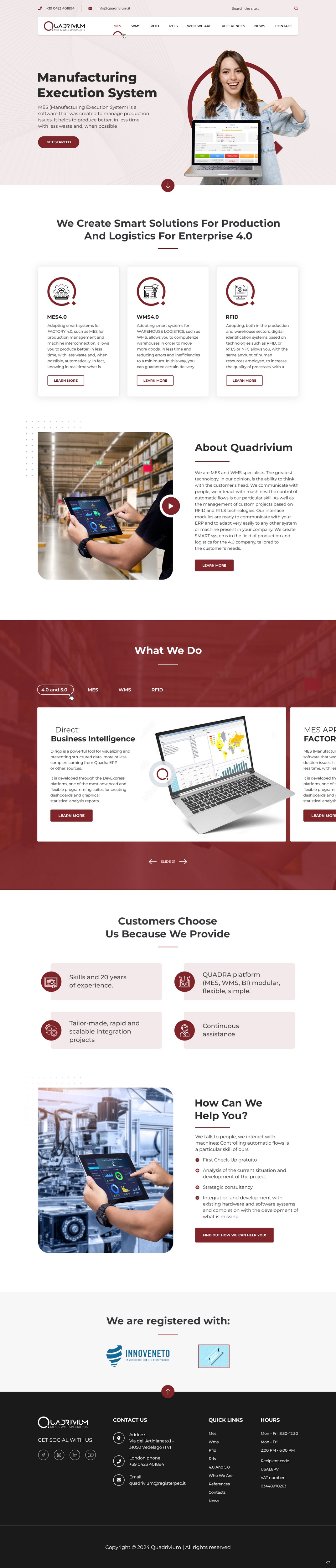 Web Design par pb pour Quadrivium Srl | Design #34065435