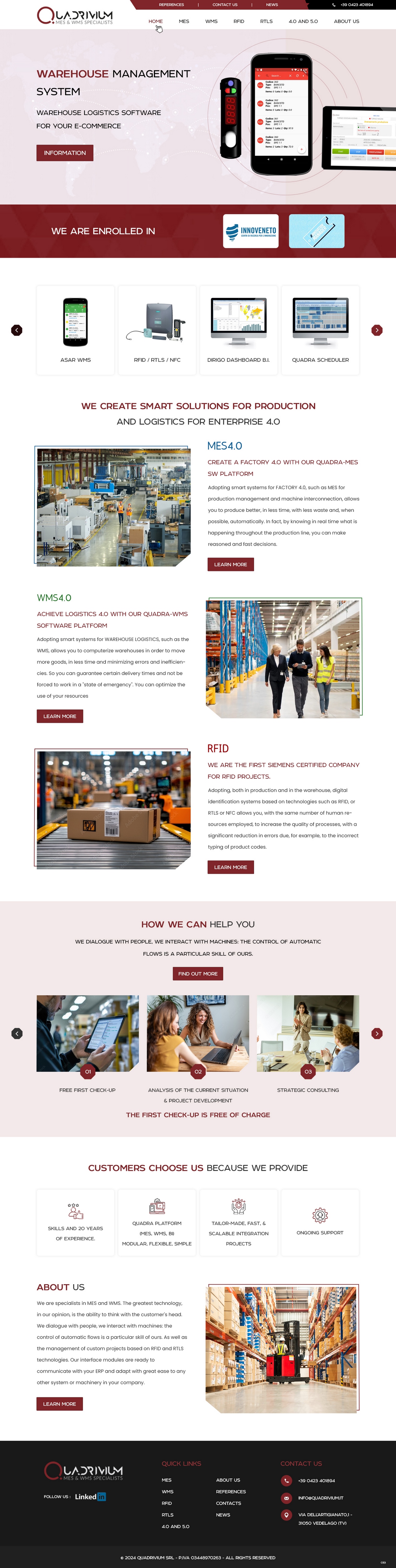 Web Design par pb pour Quadrivium Srl | Design #34065442