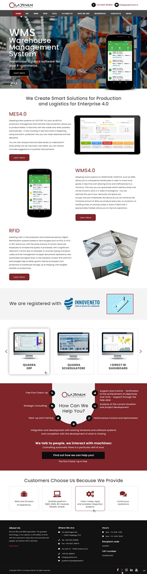 Diseño Web por pb para Quadrivium Srl | Diseño: #34065446