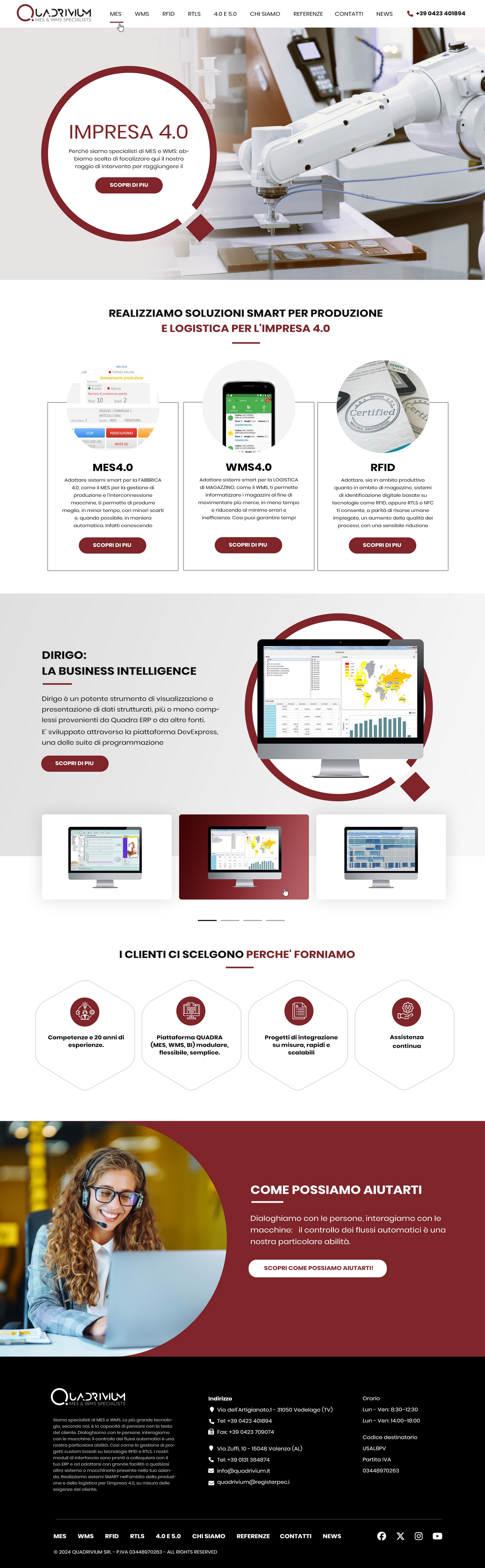 Web Design by pb for Quadrivium Srl | Design #34065447