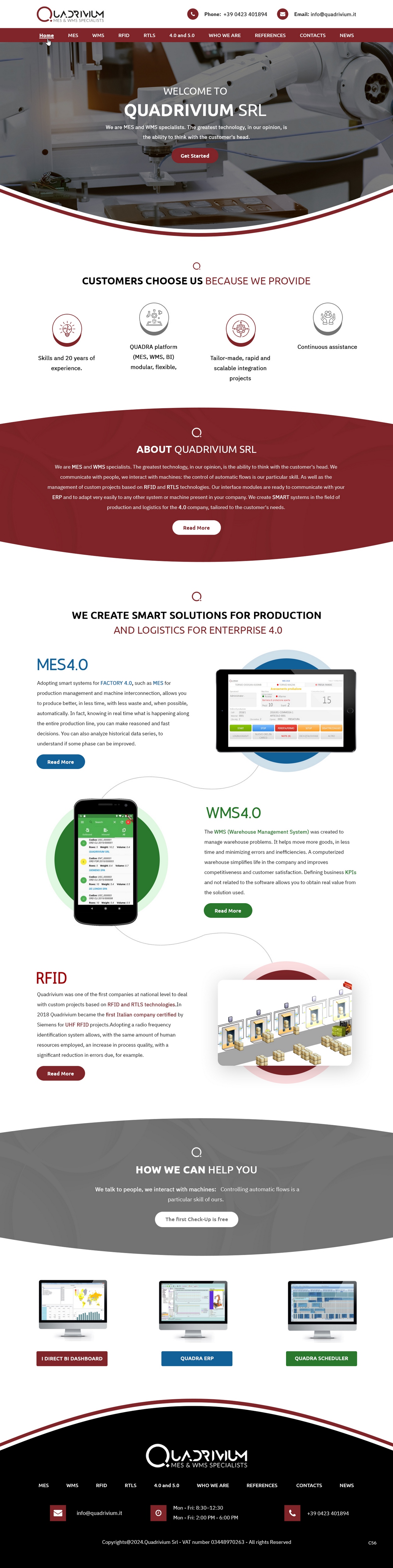 Web Design par pb pour Quadrivium Srl | Design #34077693