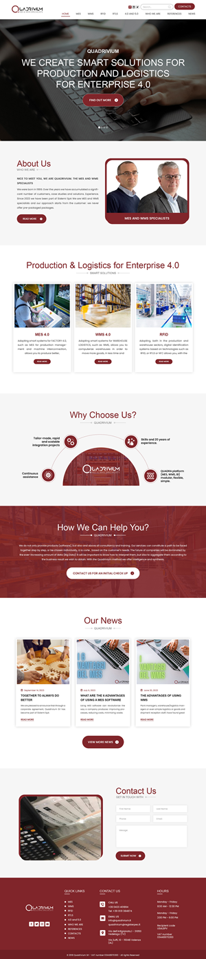 Web Design by Creations Box 2015 for Quadrivium Srl | Design #34061528