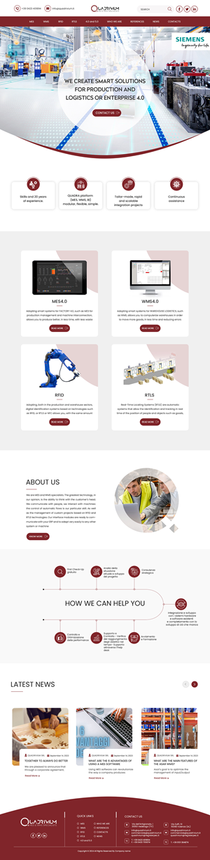 Web Design par Creations Box 2015 pour Quadrivium Srl | Design : #34067654