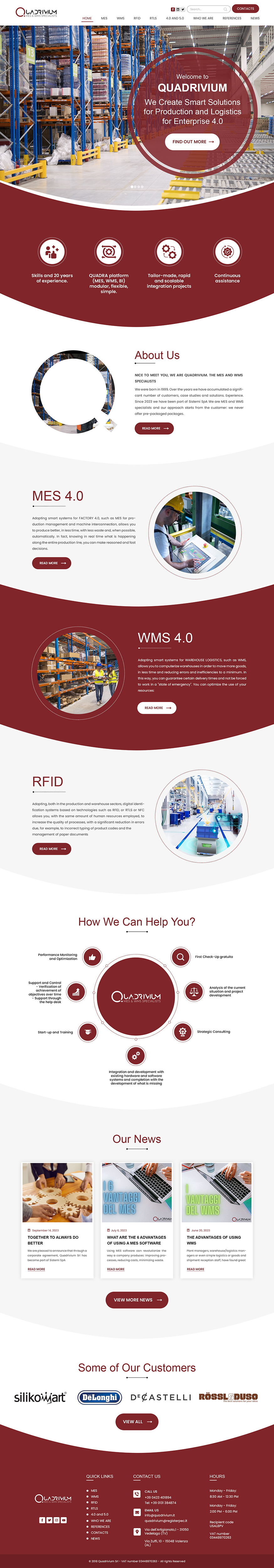 Web-Design von Creations Box 2015 für Quadrivium Srl | Design #34067657