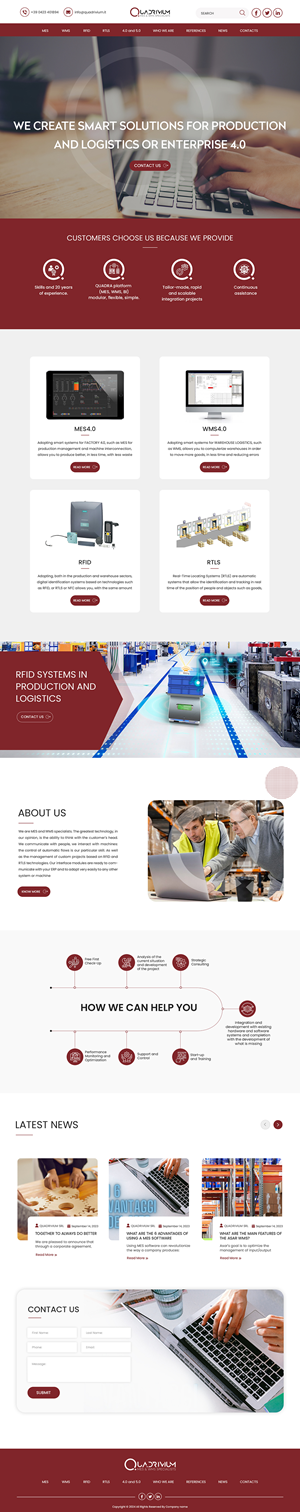 Diseño Web por Creations Box 2015 para Quadrivium Srl | Diseño: #34067661