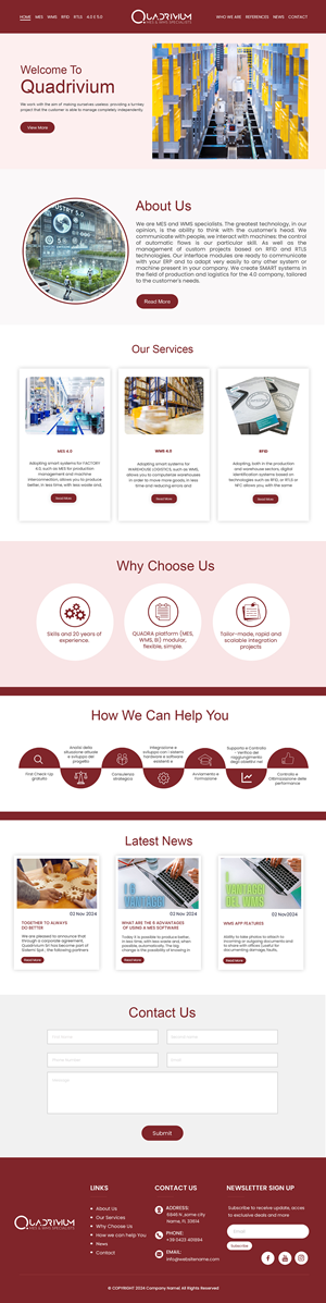 Diseño Web por Creations Box 2015 para Quadrivium Srl | Diseño: #34067665