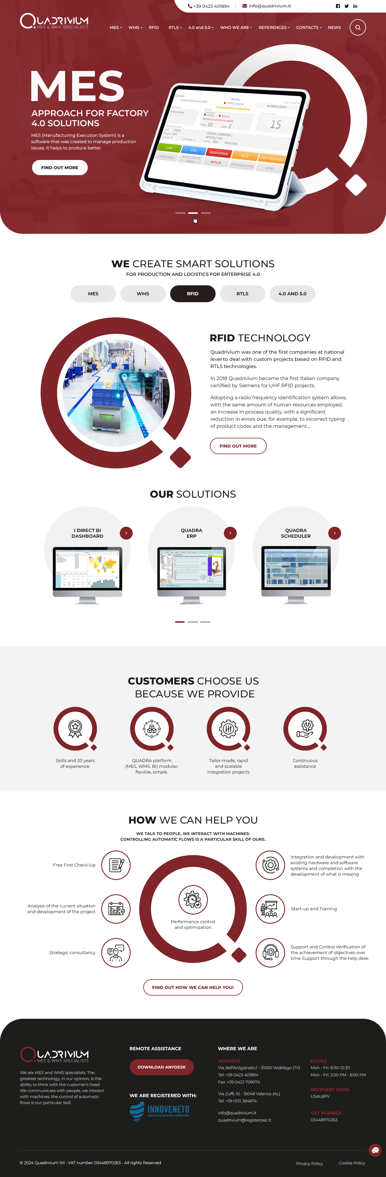 Web Design by nzdesigners for Quadrivium Srl | Design #34072589