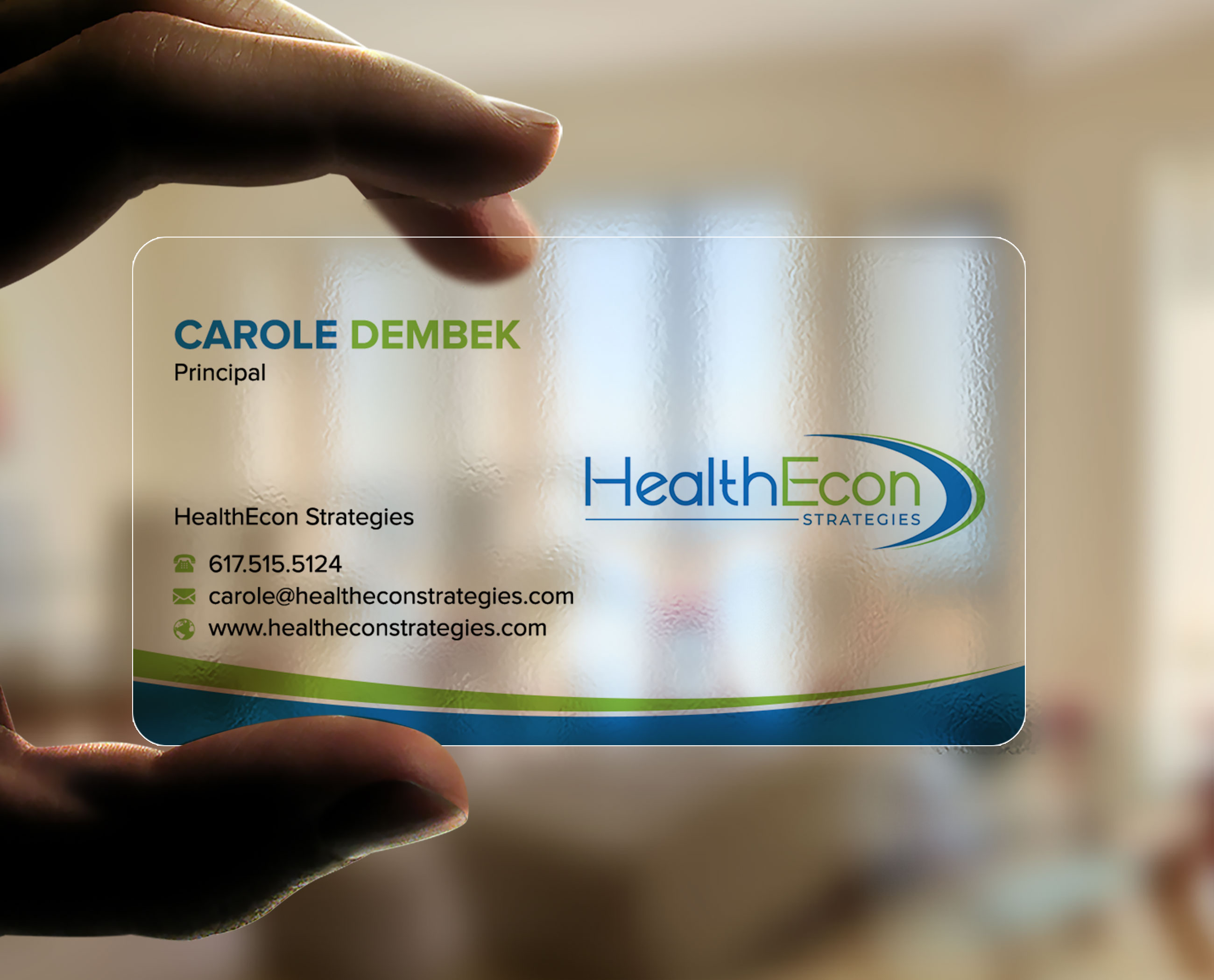 Design de Carte de Visite par sadikul islam pour HealthEcon Strategies | Design #34066066
