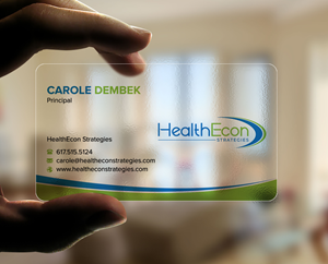 Design de Carte de Visite par sadikul islam pour HealthEcon Strategies | Design : #34066067