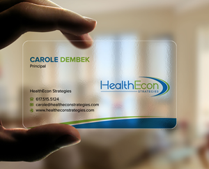 Design de Carte de Visite par sadikul islam pour HealthEcon Strategies | Design : #34066092