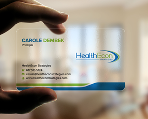 Design de Carte de Visite par sadikul islam pour HealthEcon Strategies | Design : #34066193